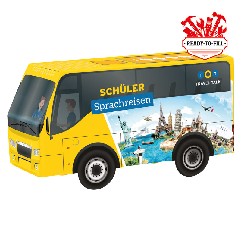 3D-Präsent Bus,kundengestelltes Füllgut