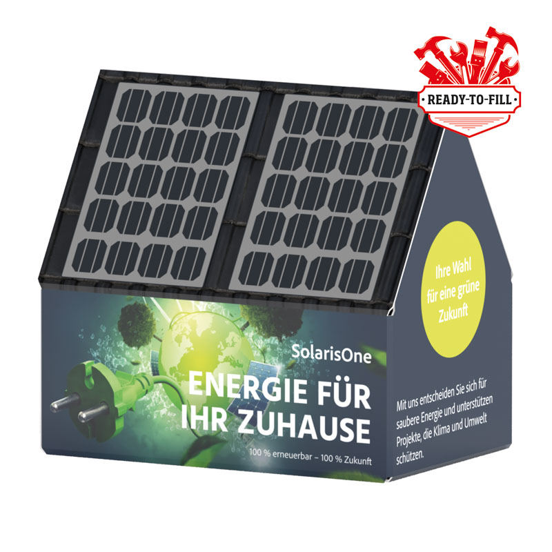 3D-Präsent Haus, kundengestelltes Füllgut