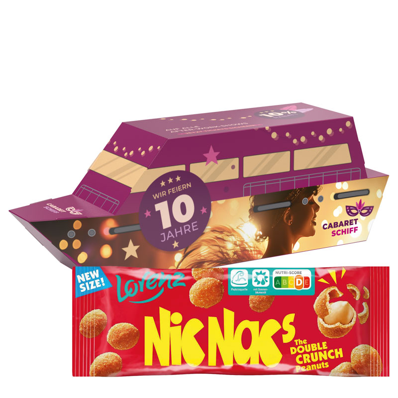 3D-Präsent Schiff, Lorenz Nic Nac’s Erdnüsse