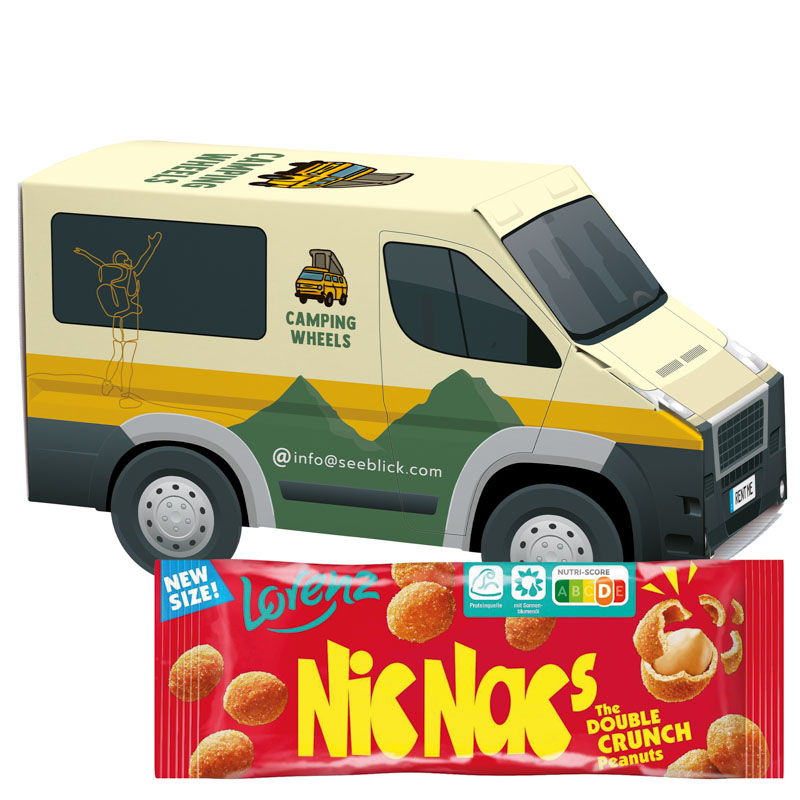 3D-Präsent Transporter, Lorenz Nic Nac’s Erdnüsse