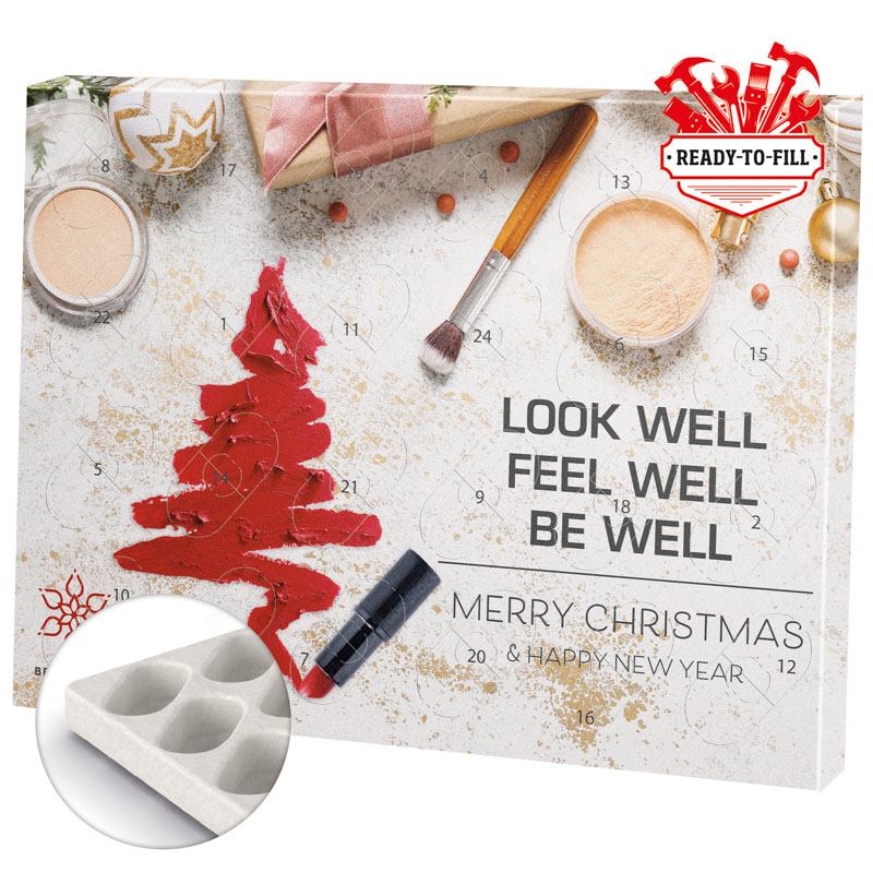 Adventskalender Eco XL, Papierblister, kundengestelltes Füllgut