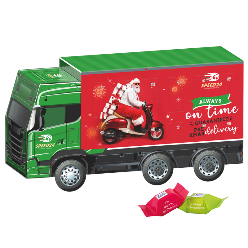 Adventskalender LKW, Ritter SPORT Schokowürfel