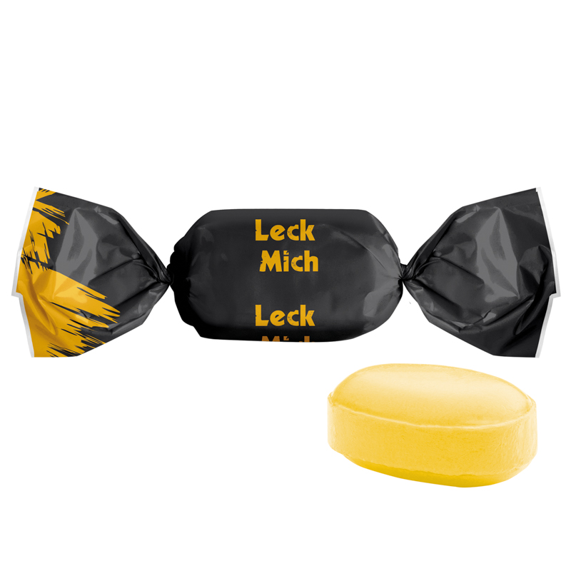 Multivitamin Bonbon im weißen, kompostierbaren Wickler