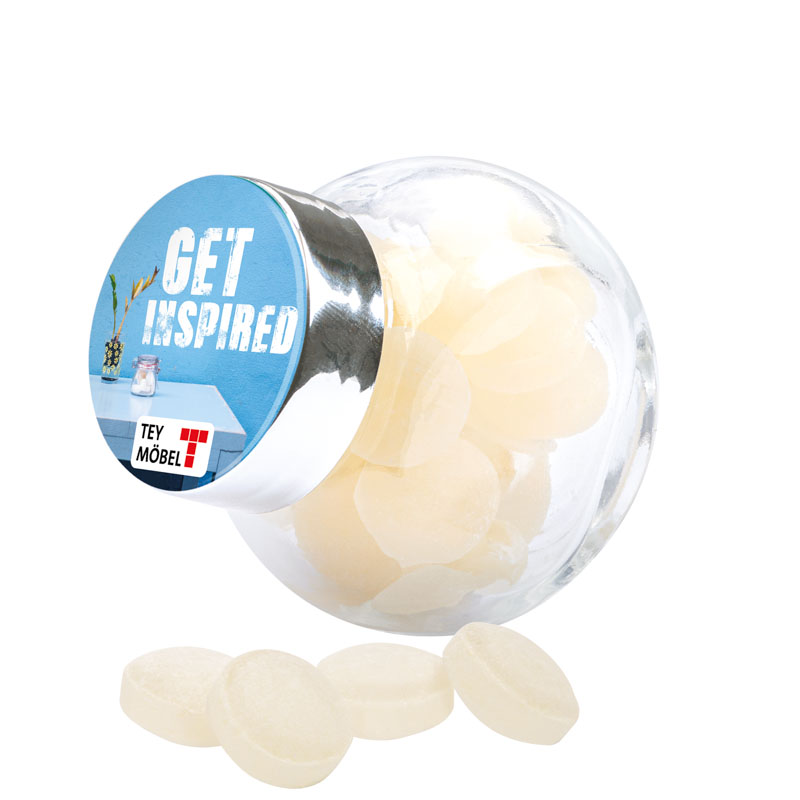 Bonbonglas Mini, Doming, Mini Bonbons Japanische Minze