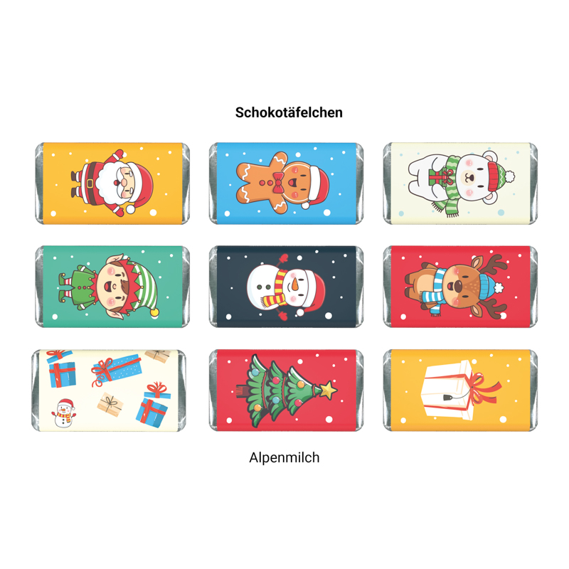 Adventskalender Eco High Tower, share Schokotäfelchen