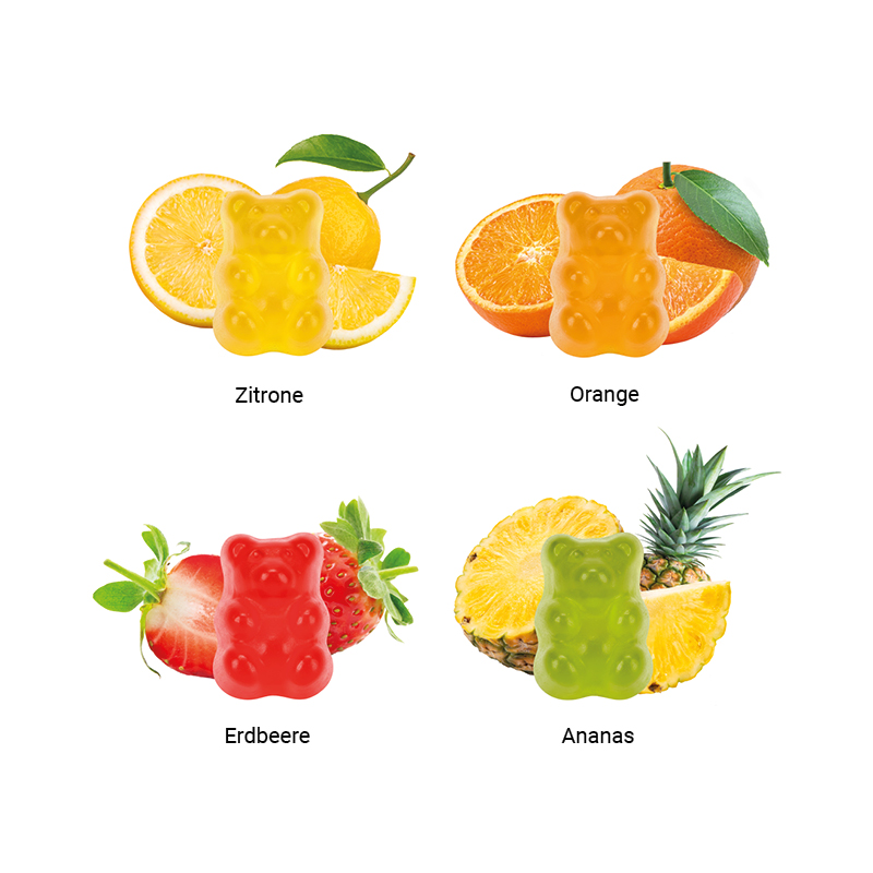 Minitüte 15 g, kompostierbare Folie weiß, Trolli Fruchtgummi Handy