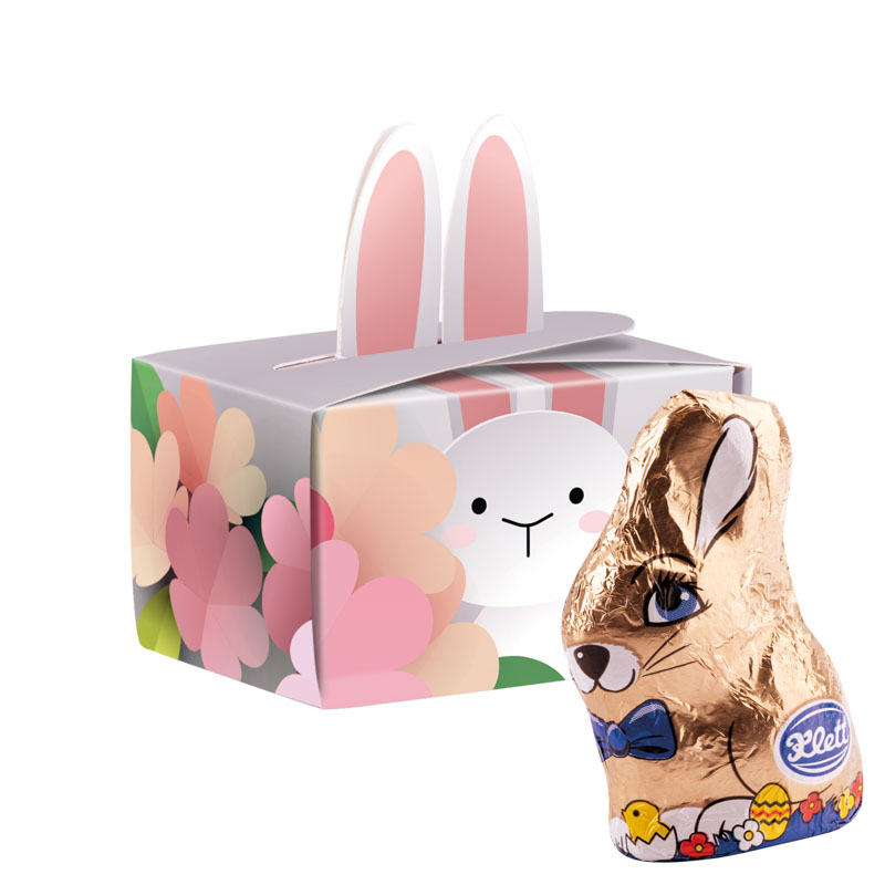 Geschenkbox Mini Hasenohren, Klett Osterhase