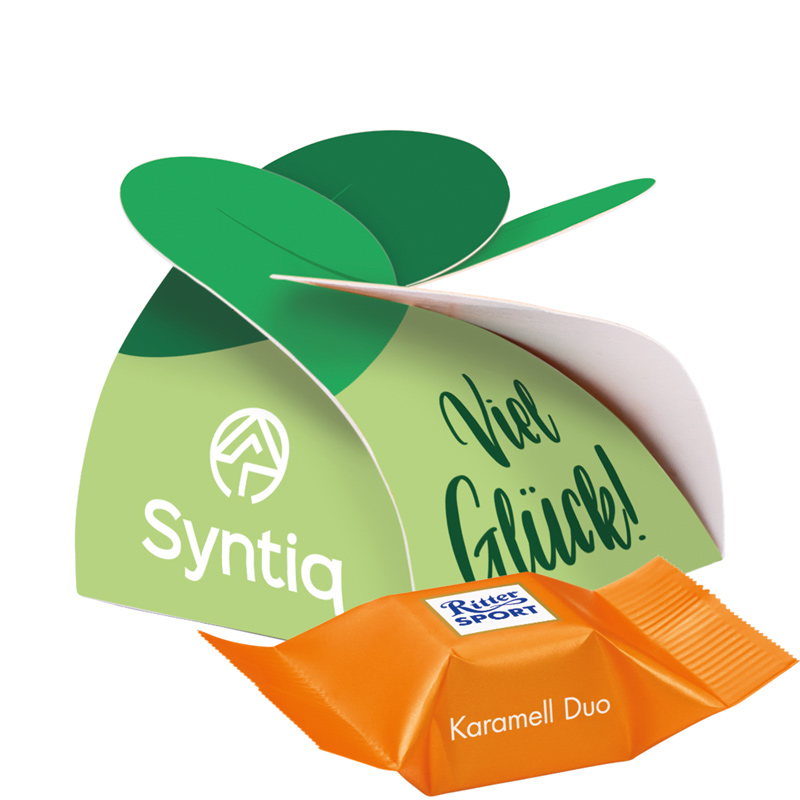 Kleines Präsent, Ritter SPORT Schokowürfel Karamell Dou