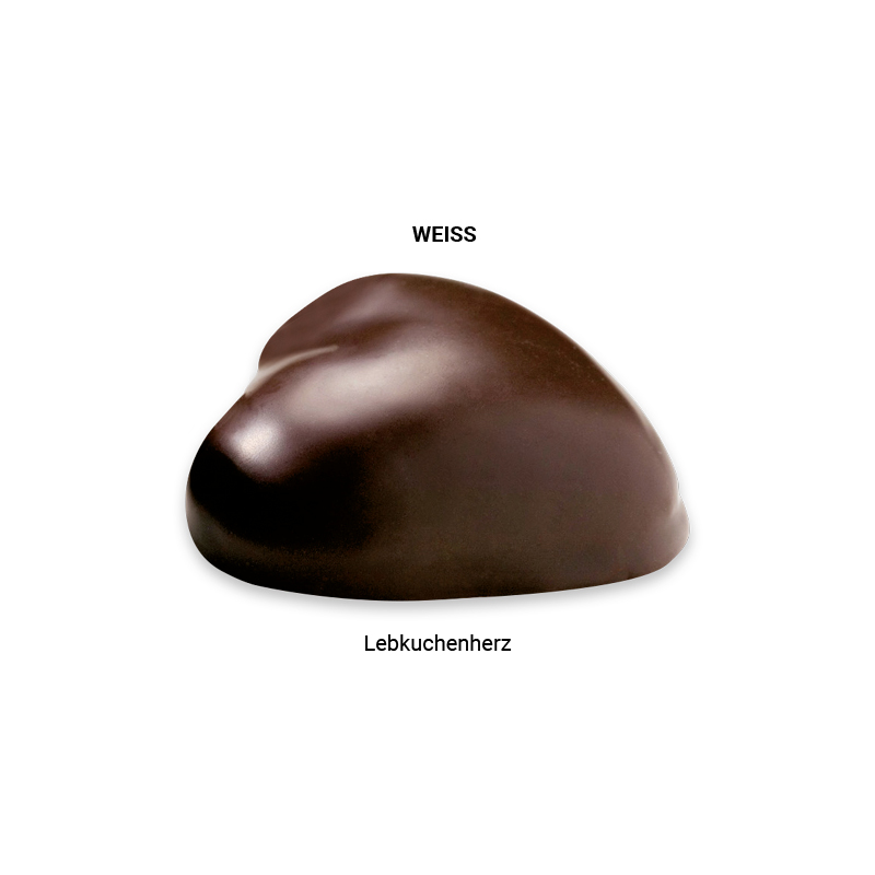 WEISS Lebkuchenherz, recyclingfähiges PapierPlus Pro weiß