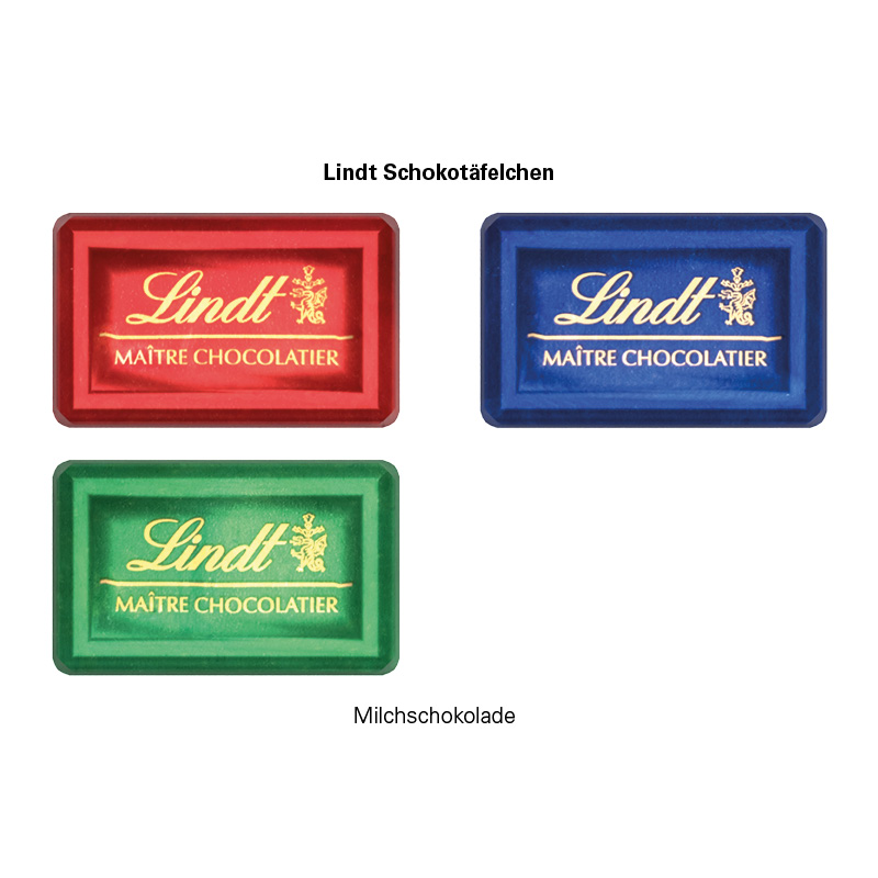 Premium Tisch Adventskalender Eco Lindt Schokotäfelchen