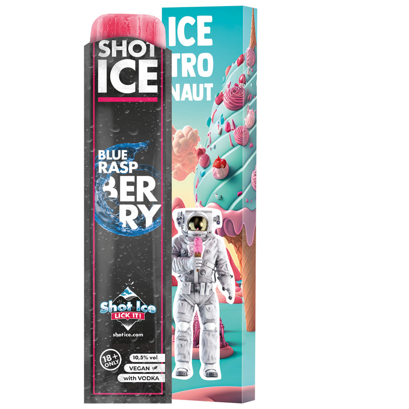 Long Box, Shot Ice – Blue Raspberry 10,5% vol.
