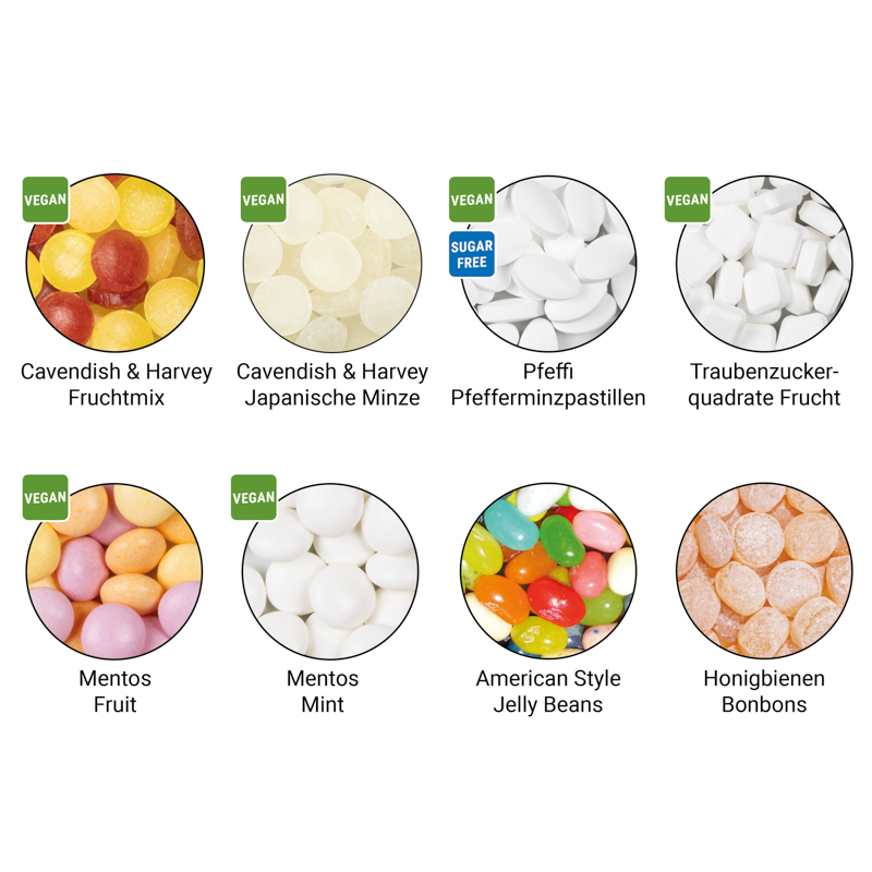 Quick Box, blank, Mentos Kaudragee Fruit