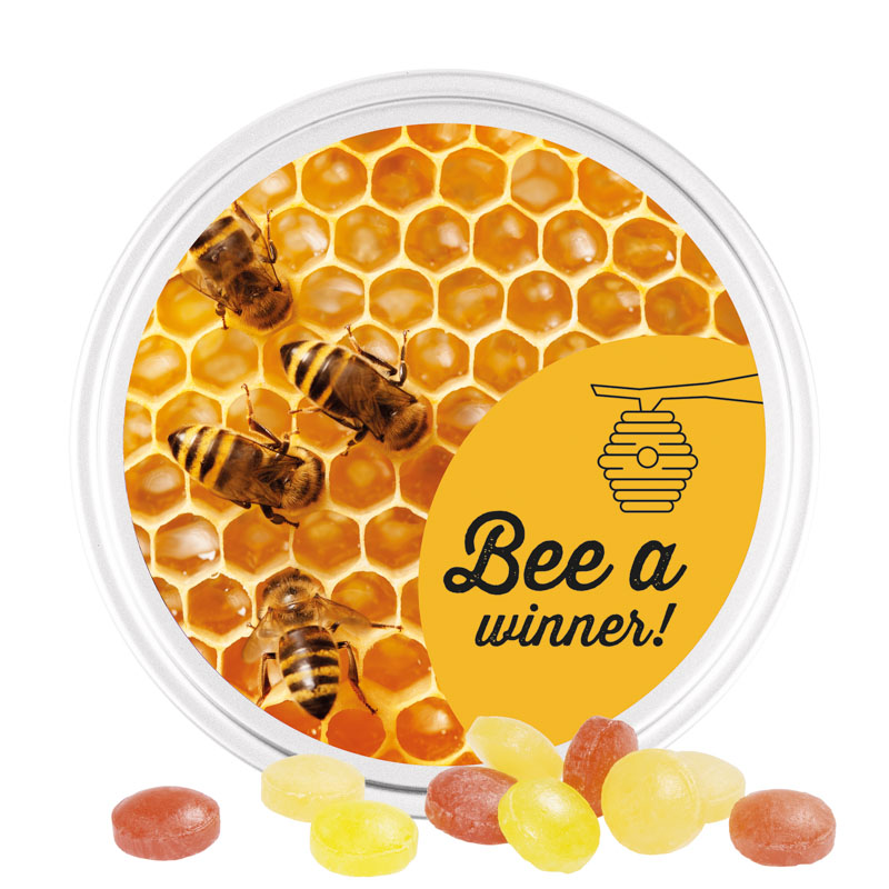 Midi Dose, weiß, Mini Bonbons Fruchtmix