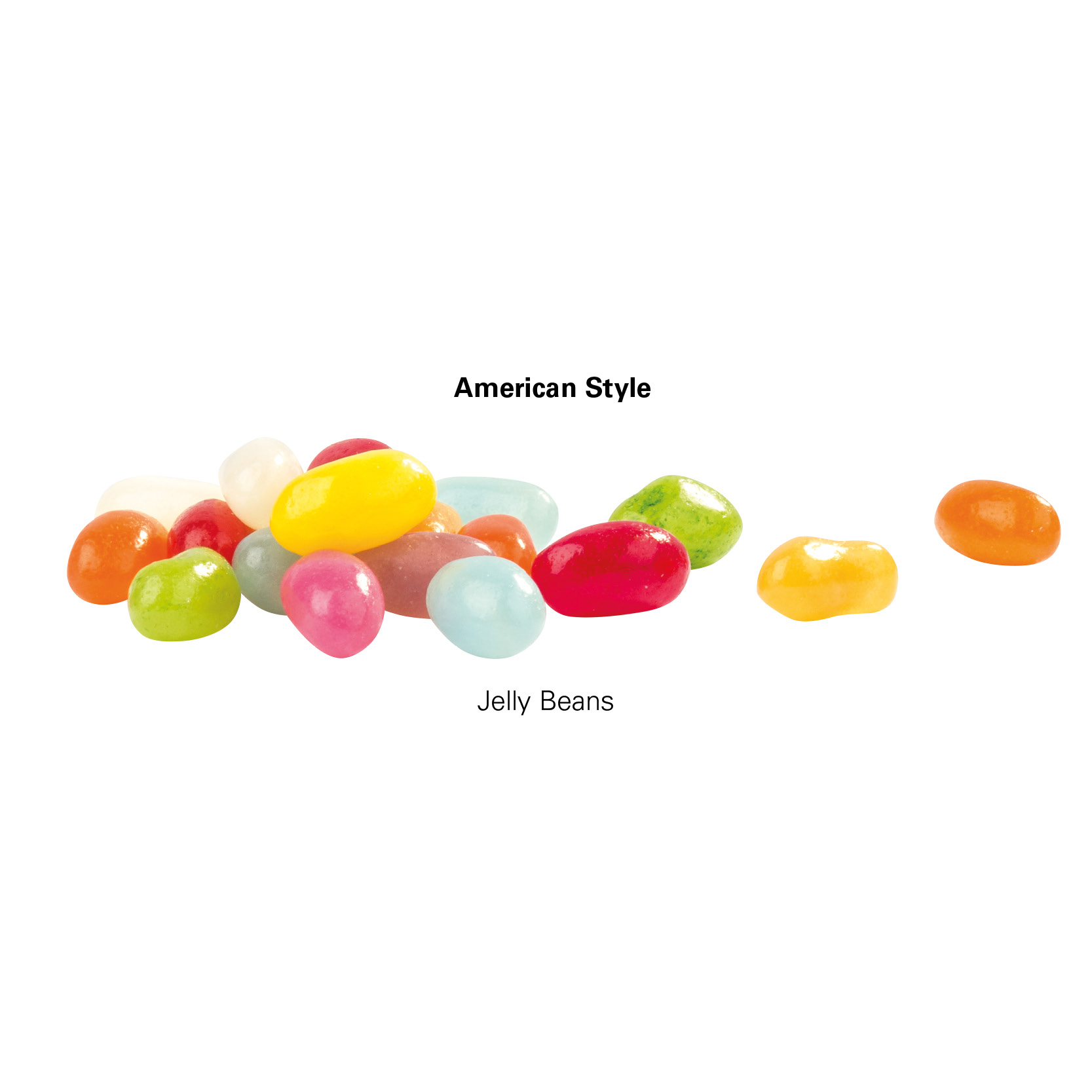 Minitüte 10 g, kompostierbare Folie weiß, Jelly Beans