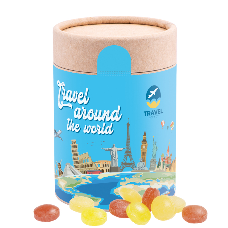 Papierdose Eco Maxi, Mini Bonbons Fruchtmix