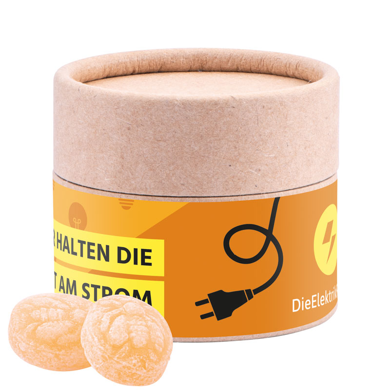 Papierdose Eco Mini, Honigbienen Bonbons