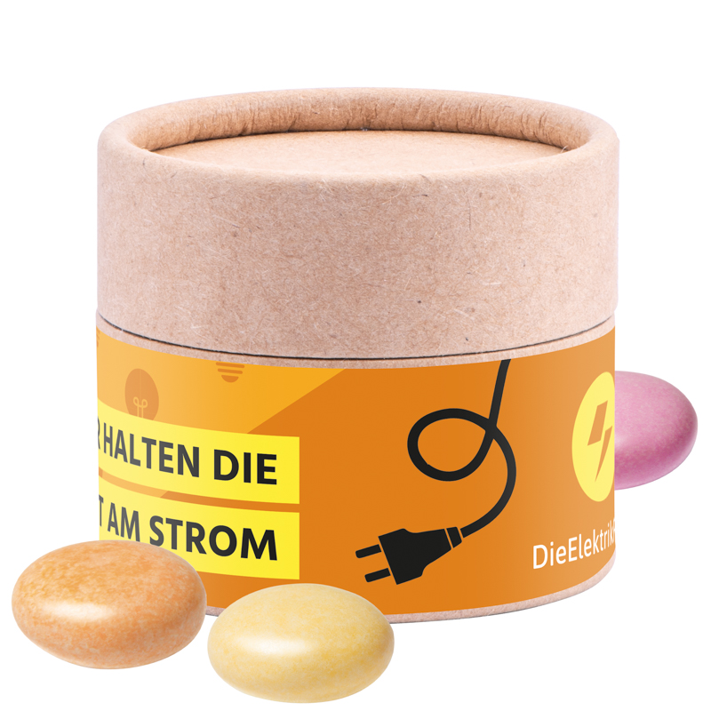 Papierdose Eco Mini , Mentos Kaudragee Fruit