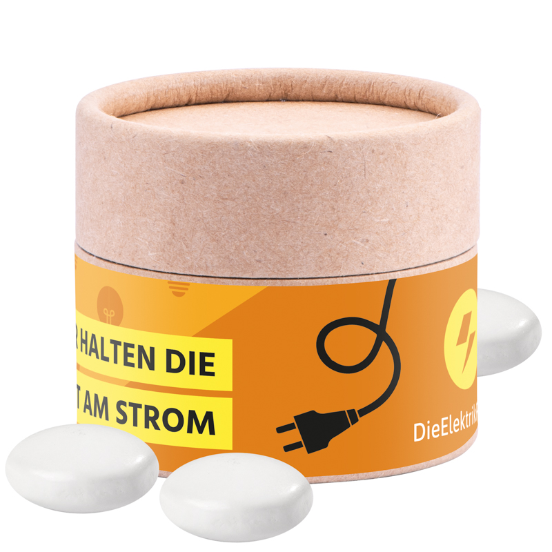 Papierdose Eco Mini, Mentos Kaudragee Mint