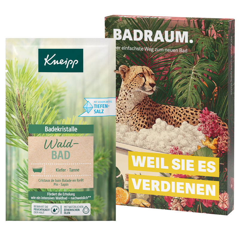 Promotion Case, Kneipp Badekristalle Waldbad Kiefer-Tanne