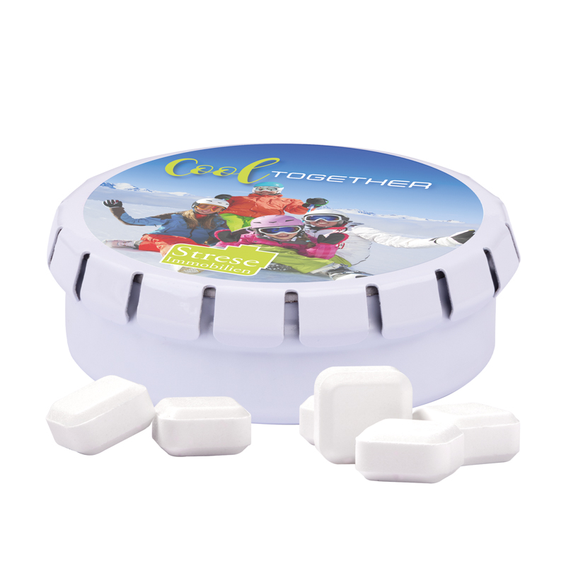 Quick Box, weiß, Traubenzuckerquadraten