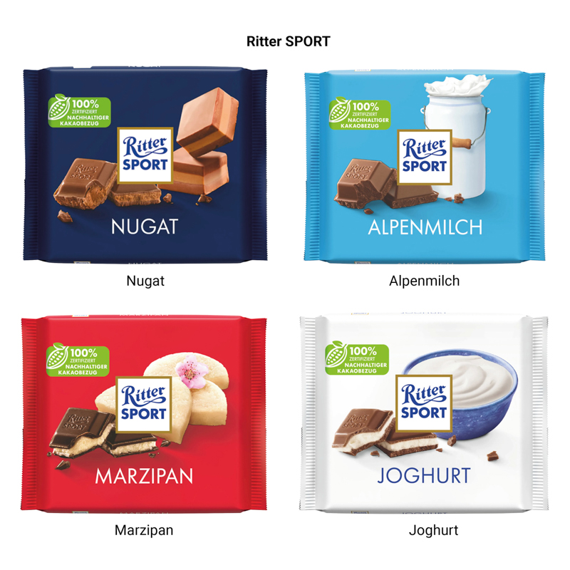 Ritter SPORT 100g im Werbeschuber, Joghurt