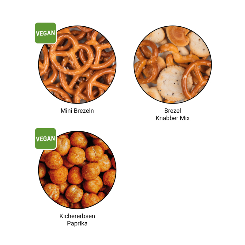 Snack Miditüte, Kichererbsen Paprika, Folie weiß