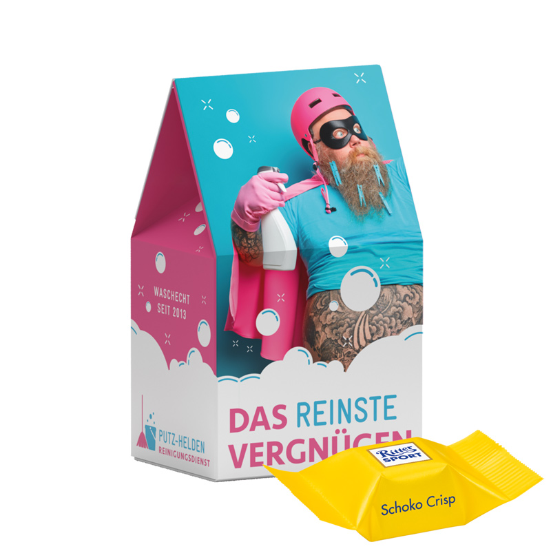 Standbodenbox,Ritter SPORT Schokowürfel Schoko Crisp