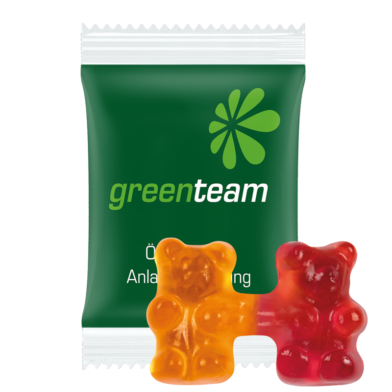 Trolli Team Gummibärchen Premium, Folie kompostierbaren transparent