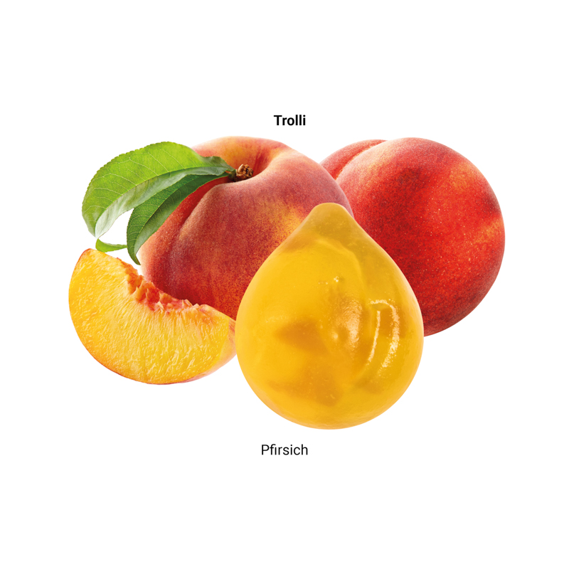 Minitüte 15 g, Papierfolie weiß, Trolli Vitamin Fruchtgummi