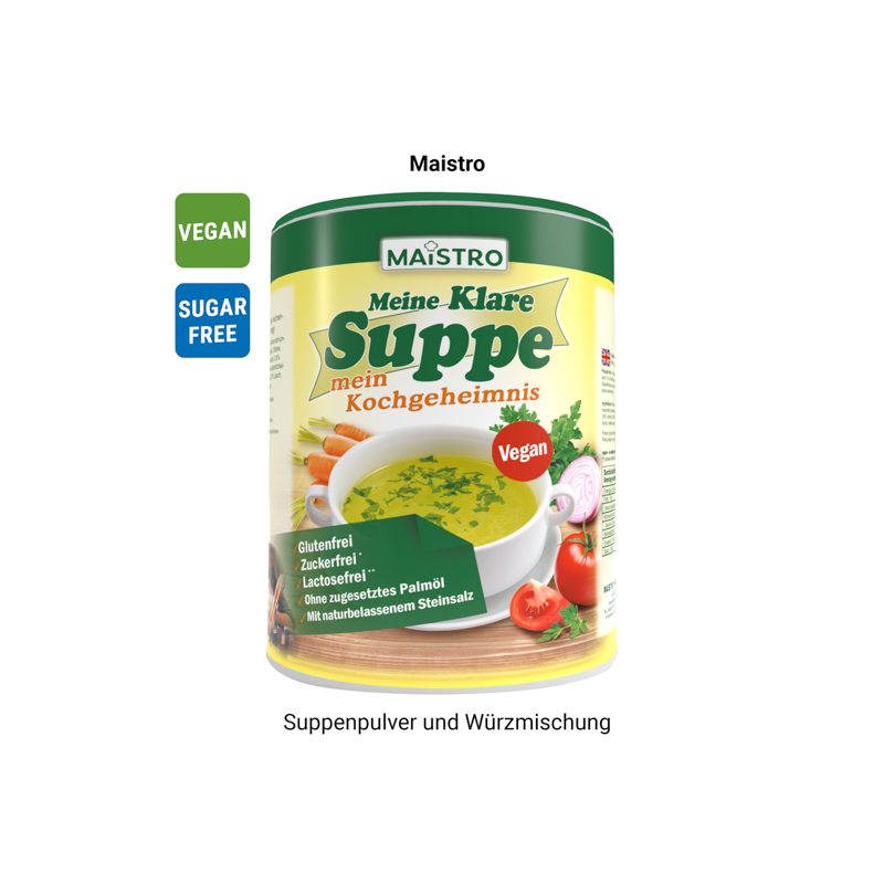 Werbekarte Midi, Maistro „MEINE KLARE SUPPE“