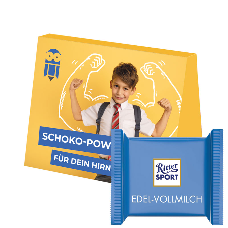 Werbekarte Midi, Ritter SPORT mini Edelvollmilch