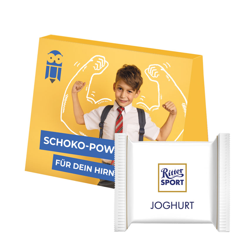 Werbekarte Midi, Ritter SPORT mini Joghurt