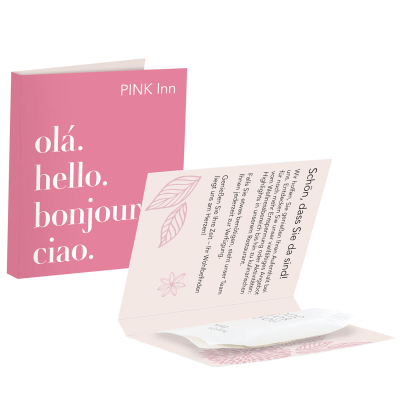 Werbekarte Midi, Seife