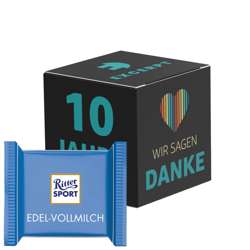 Werbewürfel, Ritter SPORT mini Vollmilch