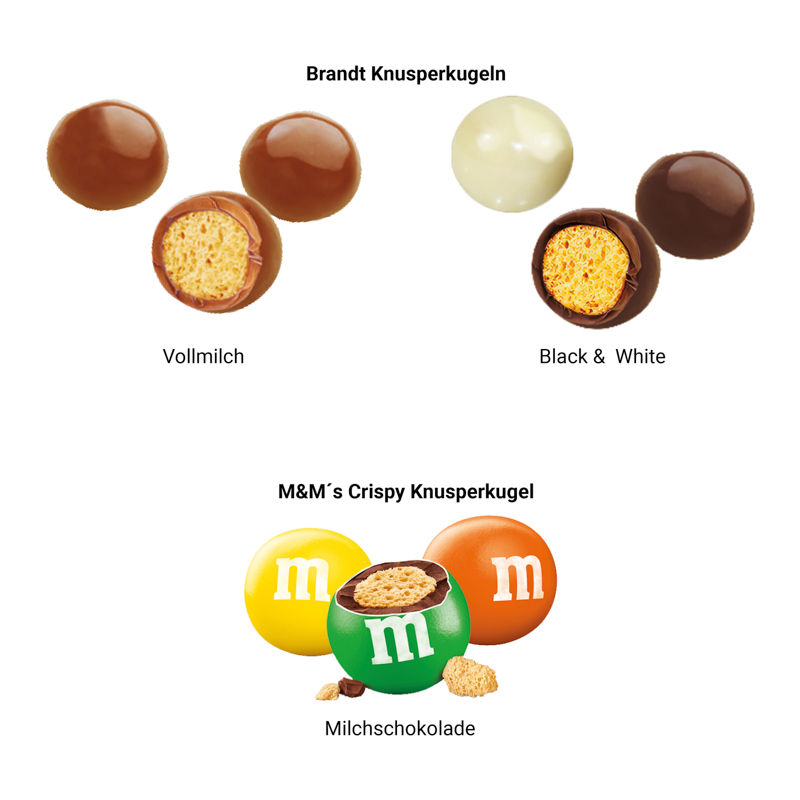 XS Adventskalender, Graspapier, M&M’s Crispy