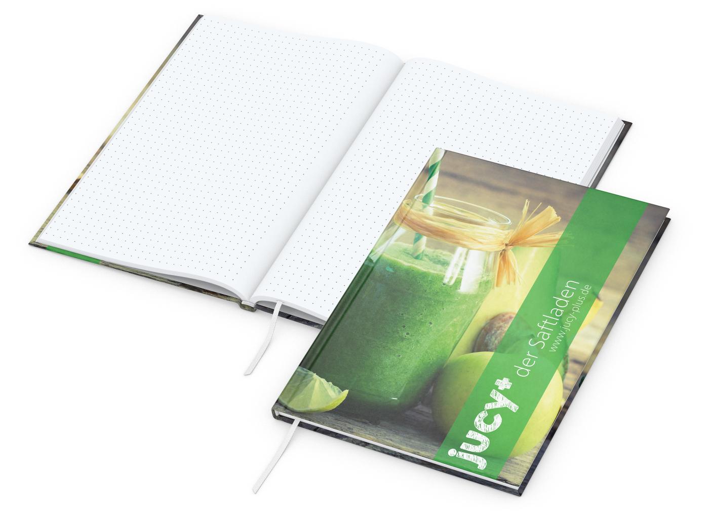 Notizbuch Memo-Book, A5, Punktraster, glänzend