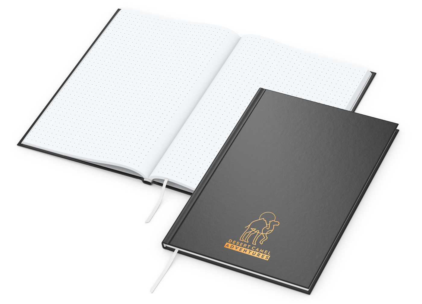 Notizbuch Memo-Book, A5, Punktraster, schwarz