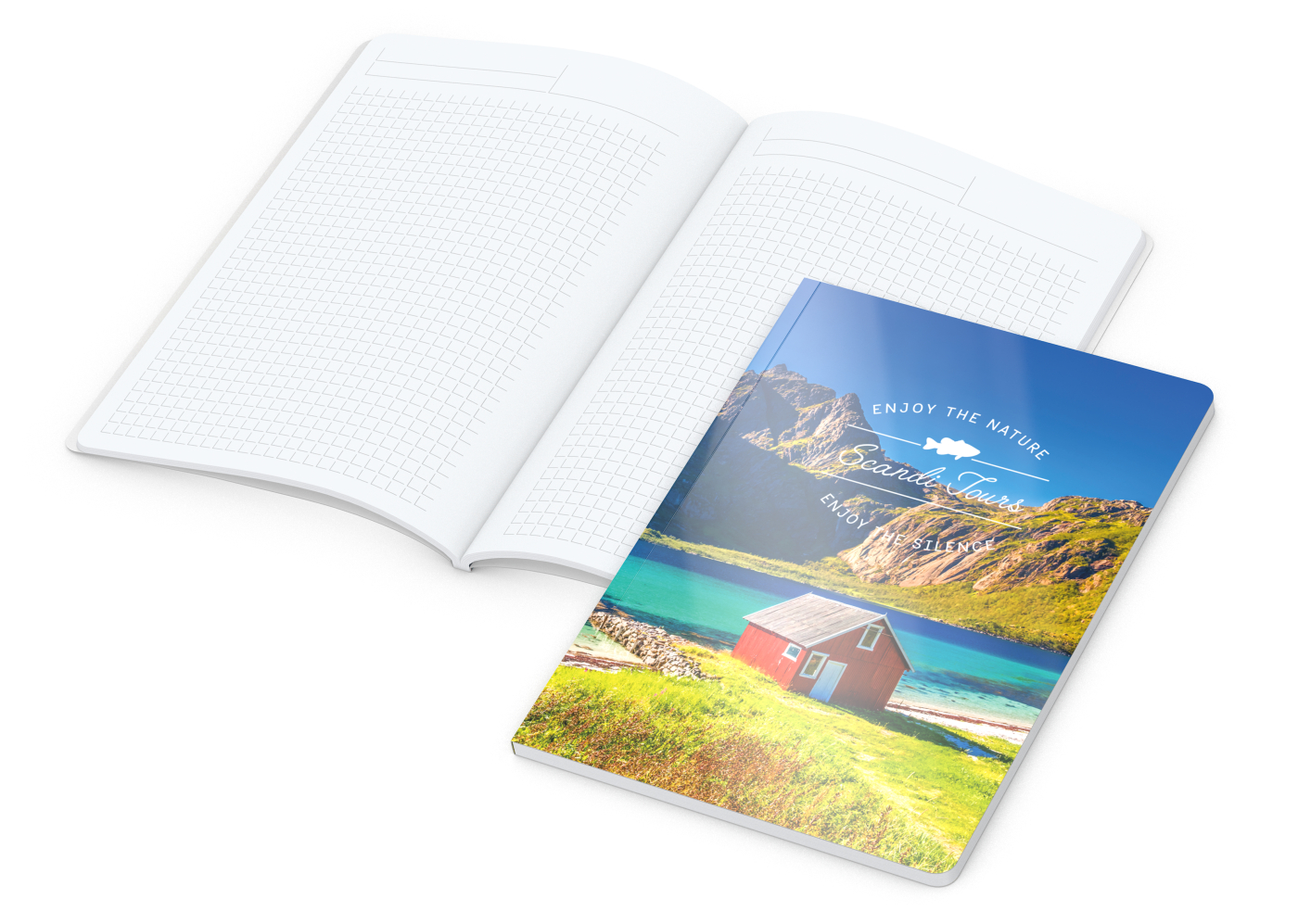 Notizbuch Copy-Book, A5, Winkelkaro, glänzend