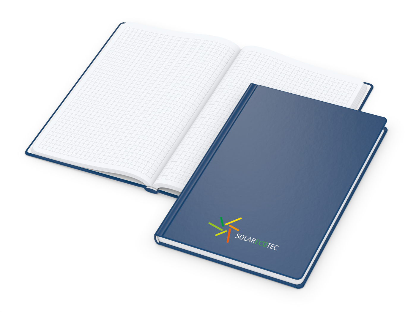 Notizbuch Easy-Book Basic, dunkelblau, Siebdruck-Digital