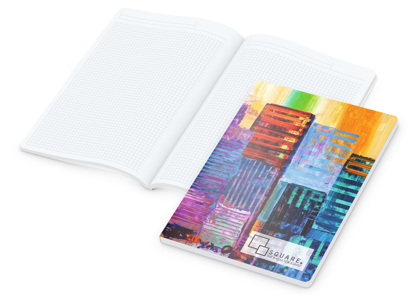 Notizbuch Flexx-Book, A4, Winkelkaro, Naturkarton