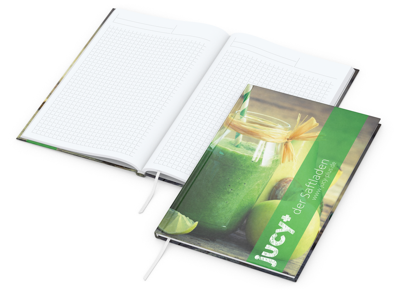 Notizbuch Memo-Book, A5, Winkelkaro, glänzend