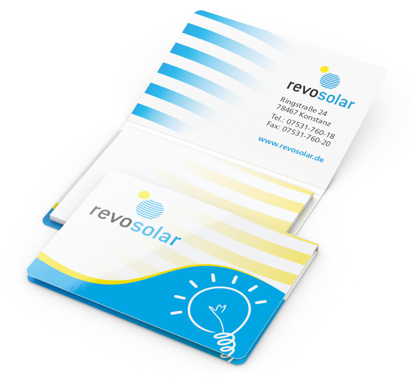 Haftnotizblock Memo-Card, Individuell, matt