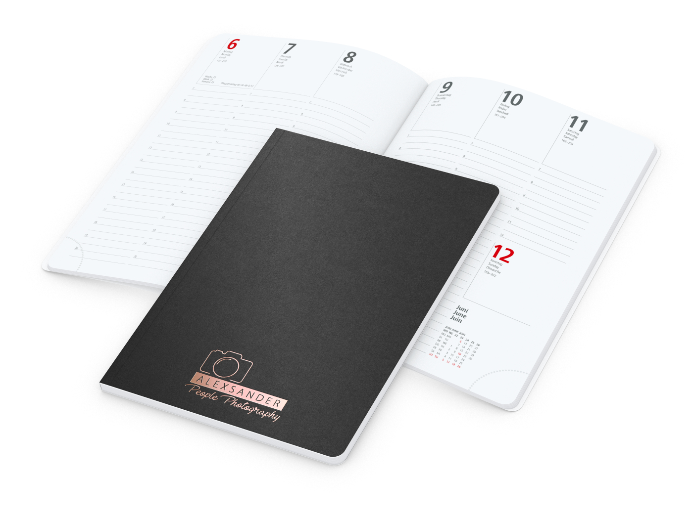 Wochenkalender Prestige-Flexx, Kupferprägung