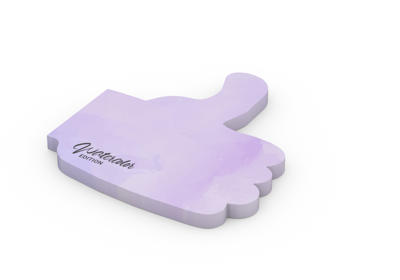 Haftnotizblock Form 100 × 72 mm Recycling-Haftpapier, Daumen