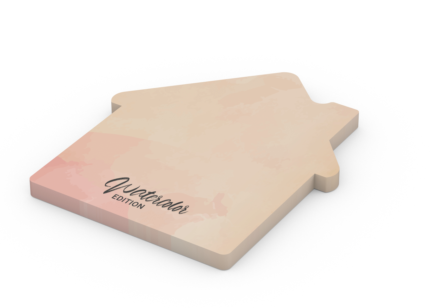 Haftnotizblock Form 100 × 72 mm Recycling-Haftpapier, Haus