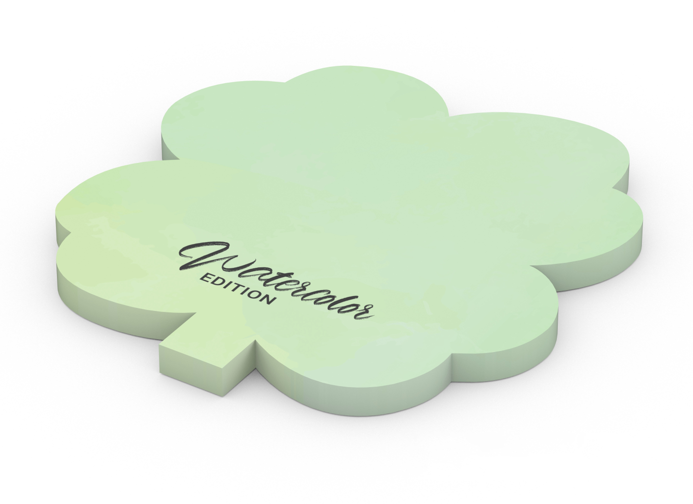 Haftnotizblock Form 100 × 72 mm Recycling-Haftpapier, Kleeblatt