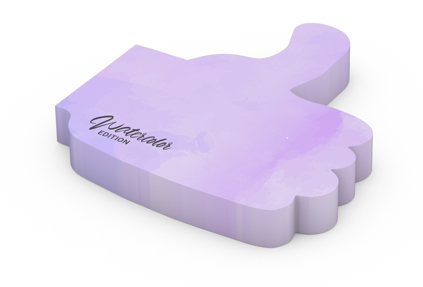 Haftnotizblock Form 100 × 72 mm, 100 Haftzettel, Daumen