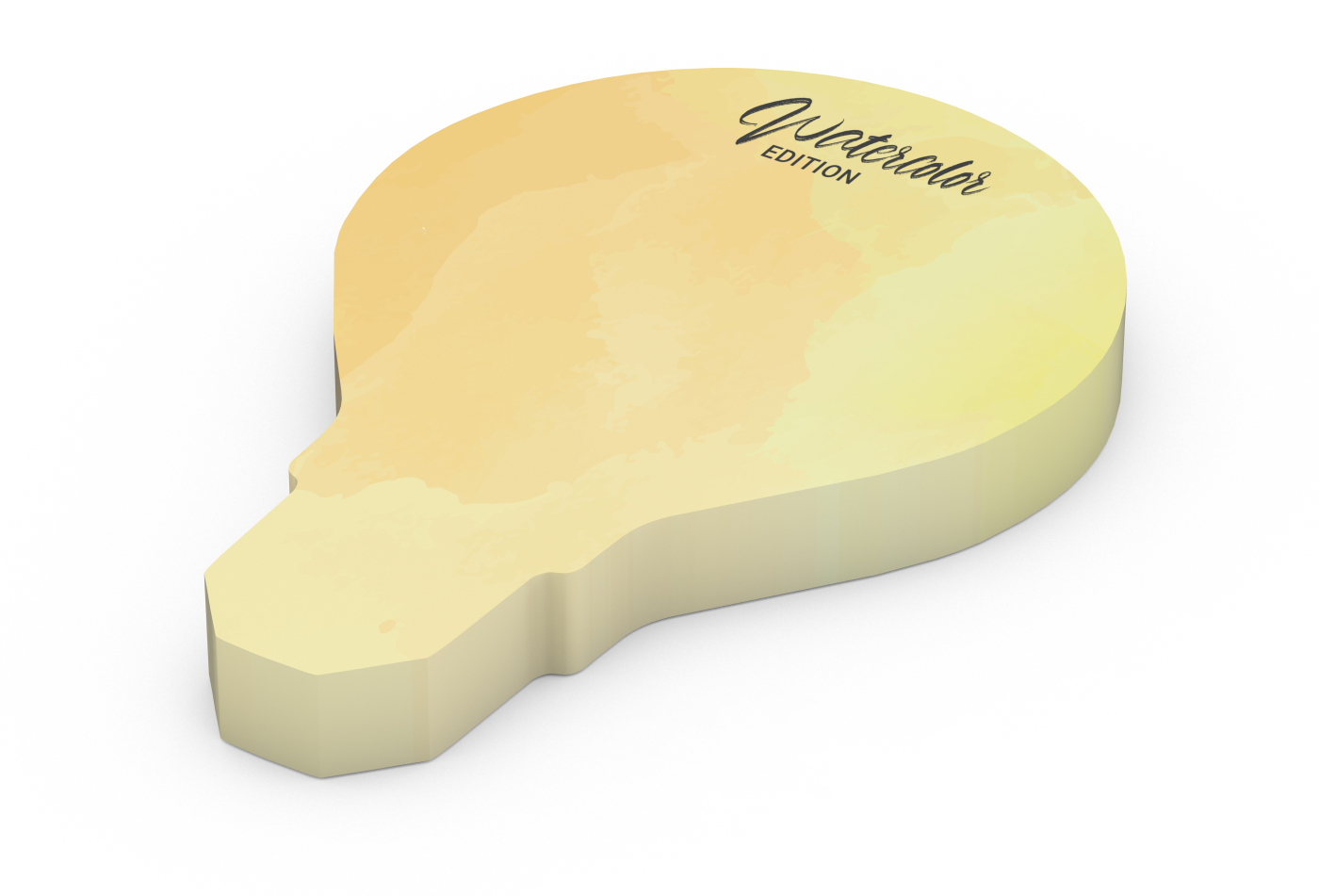 Haftnotizblock Form 100 × 72 mm, 100 Haftzettel, Glühbirne