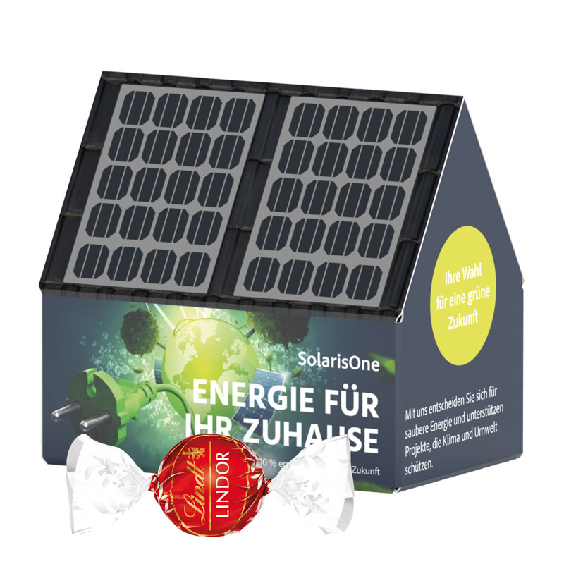 3D-Präsent Haus, Lindt LINDOR Milchkugeln
