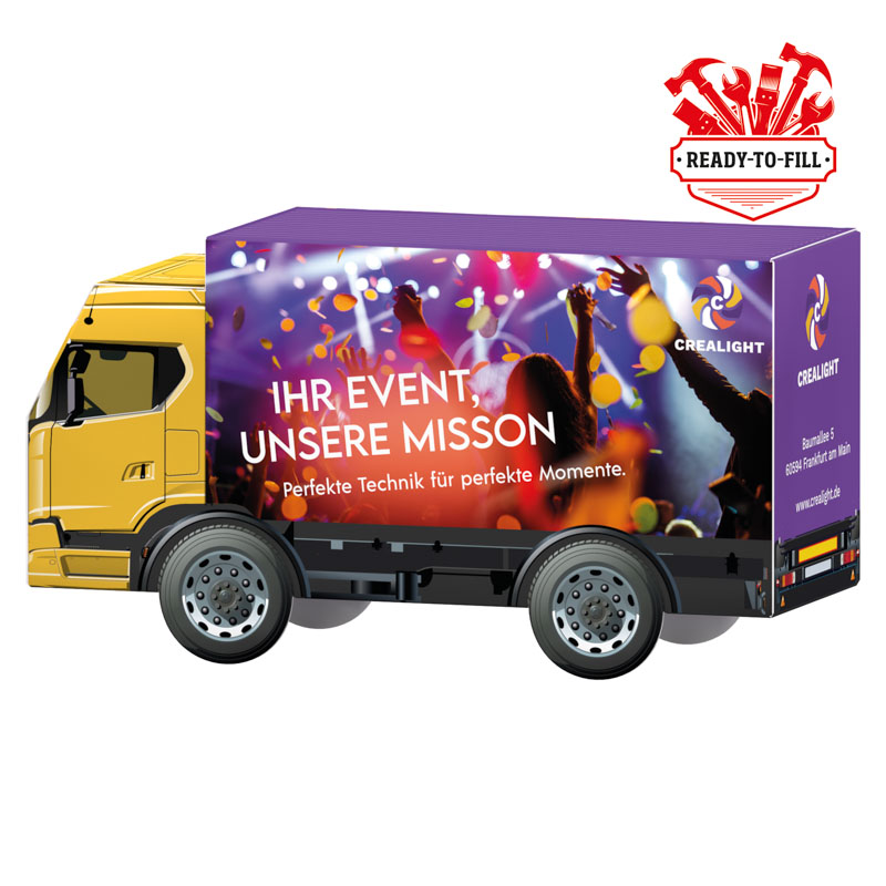 3D-Präsent LKW, kundengestelltes Füllgut